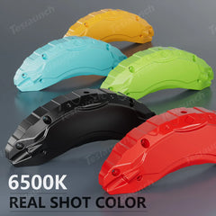 Set of 4 Red Brake Caliper Covers for Tesla Model Y - Enhanced Style for 2025+ Models - Evooor