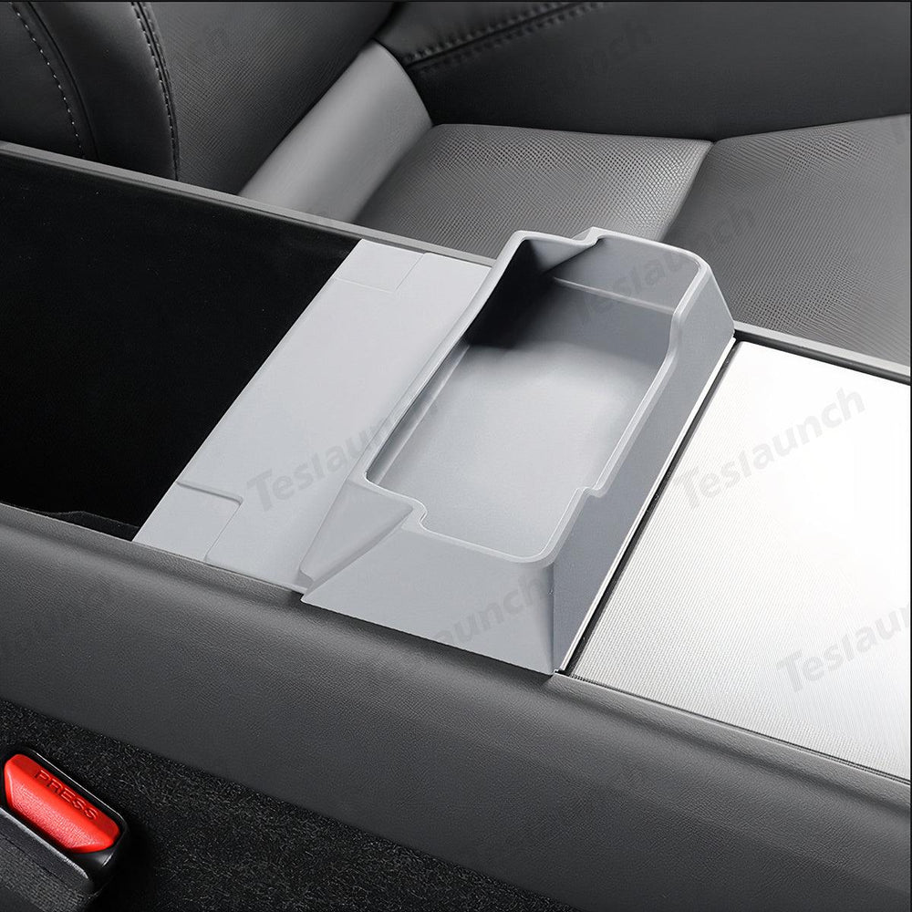 Multi-Functional Silicone Center Console Glasses Tray for Tesla Model Y Juniper 2025+ - Evooor