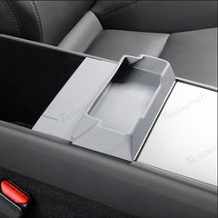 Multi-Functional Silicone Center Console Glasses Tray for Tesla Model Y Juniper 2025+ - Evooor