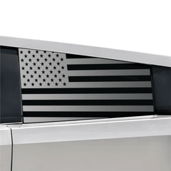 Rear Window American Flag Vinyl Stickers (2PCS) for Tesla Cybertruck - Evooor