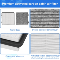 HEPA Air Filter with Activated Carbon for Tesla Cybertruck - Evooor