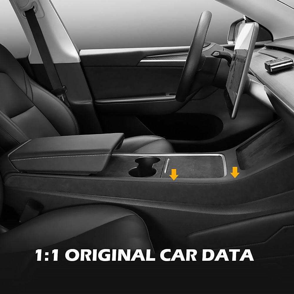 Model 3/Y Alcantara Center Console Side Trim Cover for Tesla(2017-2023) - Evooor