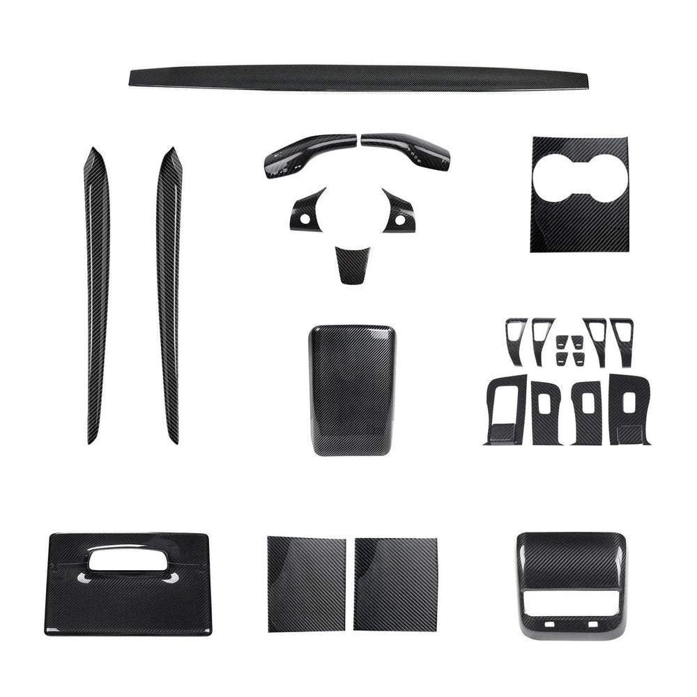 Premium Carbon Fiber Interior Trim Kit for Tesla Model 3 and Model Y - Upgrade Your Interior with High-Quality Wraps - Evooor