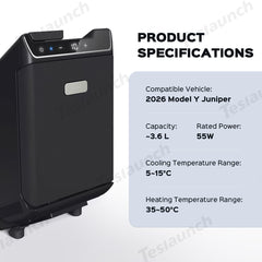 2026 Model Y Juniper Rear Seat Mini Fridge for On-the-Go Cooling - Evooor