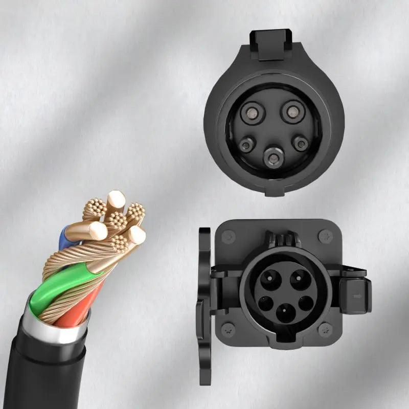 SAE J1772 Type 1 EV Charger Extension Cord - Universal Compatibility for Electric Vehicle Charging - Evooor