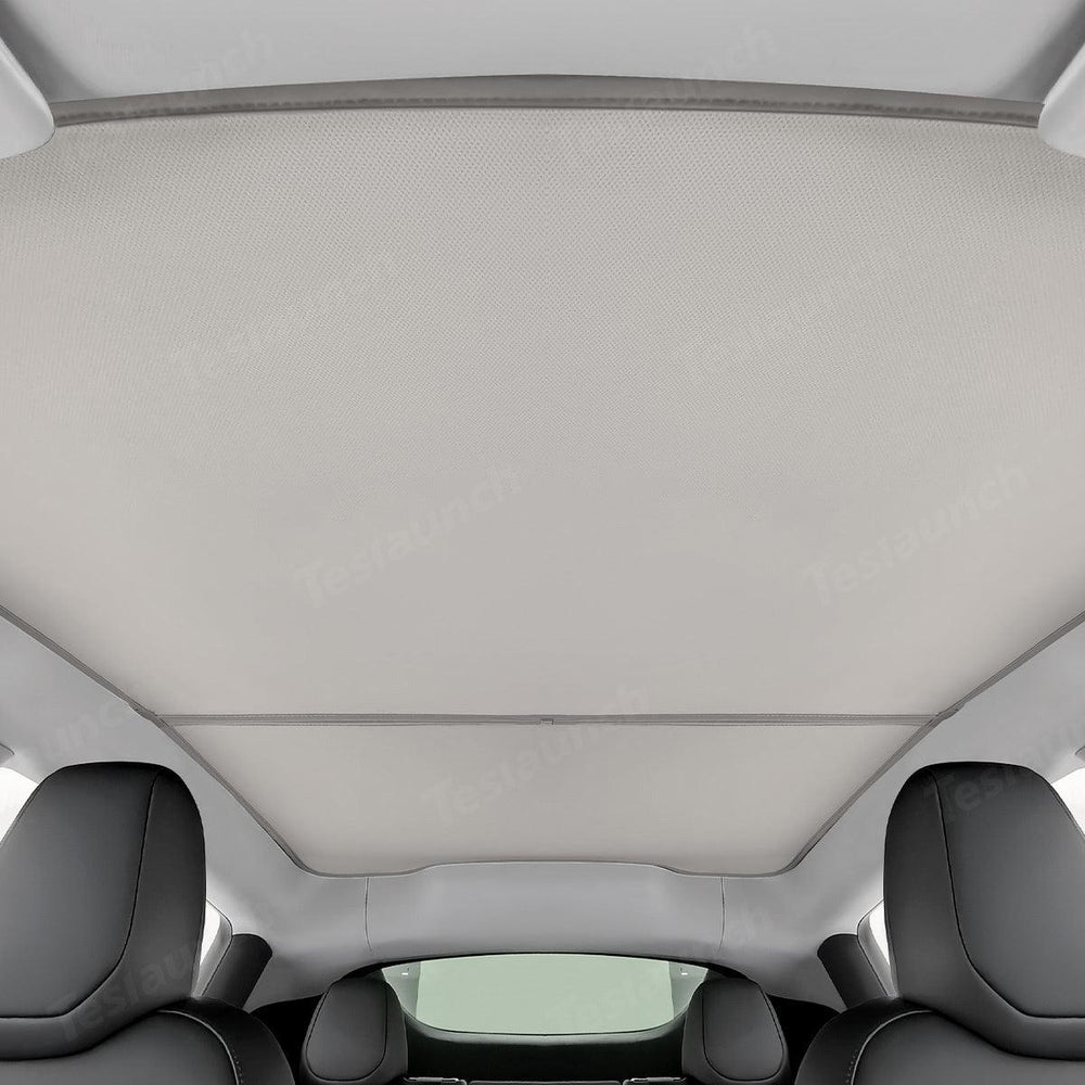 Split Nano Ice Crystal Glass Roof Sunshade for Tesla Model Y Juniper 2025+ - Evooor