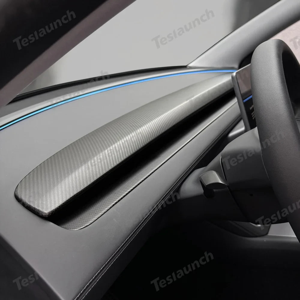 Carbon Fiber Dashboard Vent Trim Upgrade for Tesla Model Y 2025+ – Premium Juniper Finish - Evooor