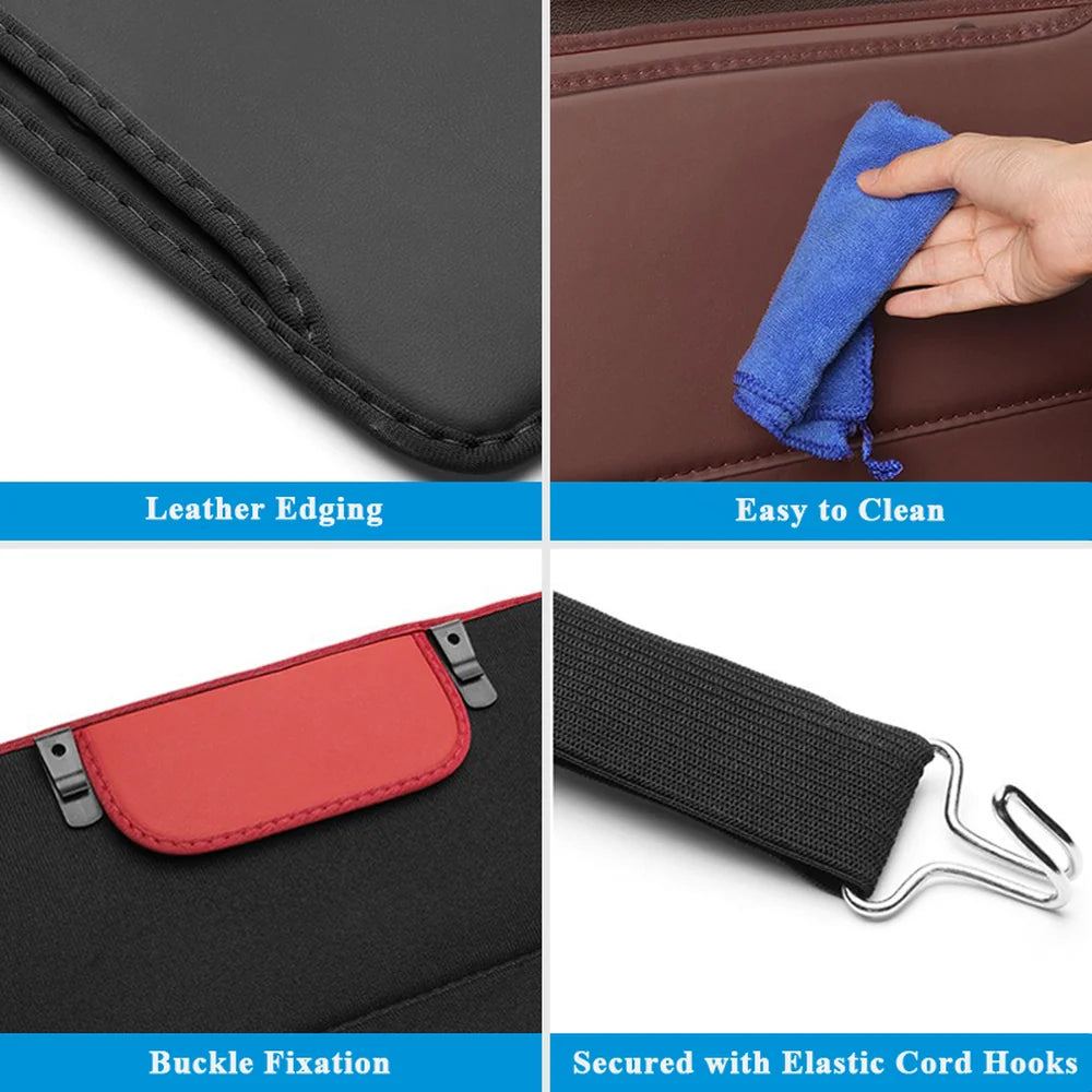 Leather Seat Back Anti-Kick Mat For VW ID.3 - Evooor