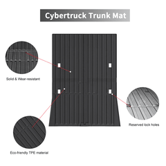 All Weather TPE Floor Mats Cargo Liners Set for Cybertruck - Evooor