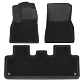 Tesla Model Y Floor Mats All Weather Double Layer Flocking TPE (2020-2023) - Evooor