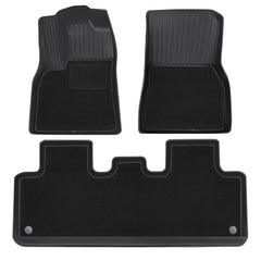 Tesla Model Y Floor Mats All Weather Double Layer Flocking TPE (2020-2023) - Evooor