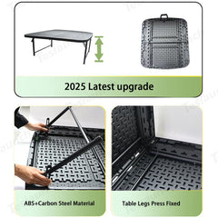 Upgraded Camping Folding Table Travel & Trunk Storage for Tesla Model Y Juniper 2025+ - Evooor