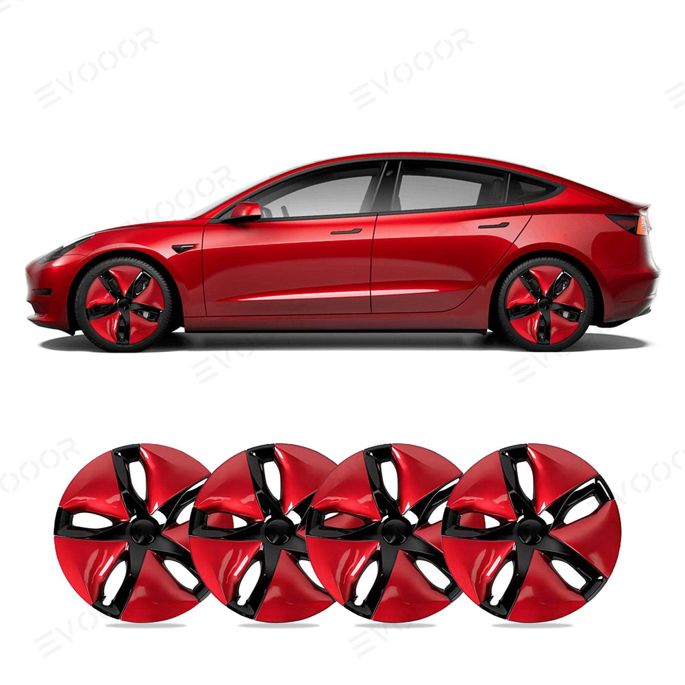 Model 3 18'' Aero Wheels Cover Hubcaps Replacement 4PCS for Tesla (2017-2023) - Evooor
