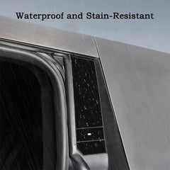 Premium Matte Black B & C Pillars and Door Button Trim Kit for Tesla Cybertruck - Evooor