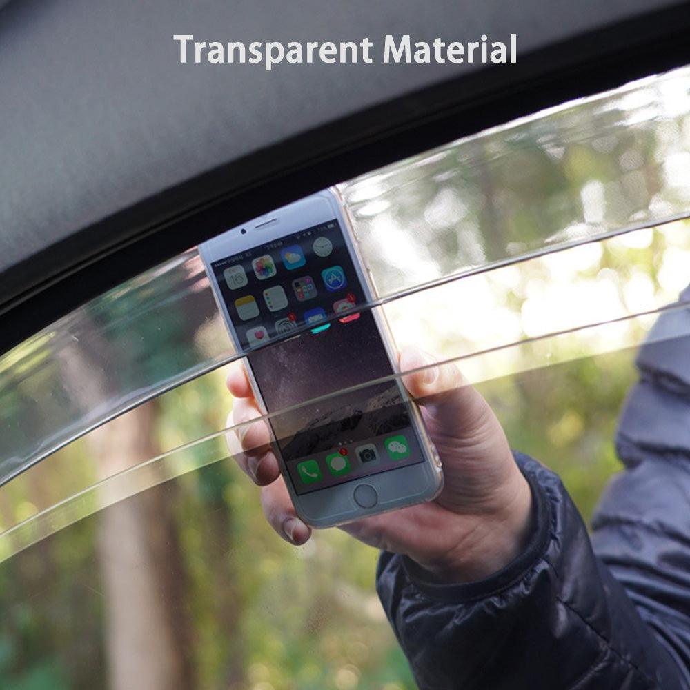 Tesla Model 3/Y Side Window Rain Guards - Set of 4 Weather Deflectors - Evooor