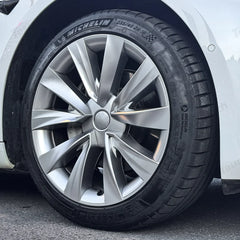 Aero Wheel Covers 18" for Tesla Model 3 (2017-2023) - Sleek Helix 2.0 Design (4-Pack) - Evooor