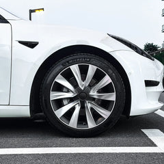 Aero Wheel Covers 18" for Tesla Model 3 (2017-2023) - Sleek Helix 2.0 Design (4-Pack) - Evooor