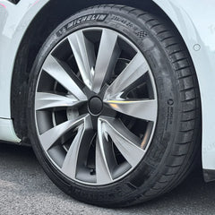 Aero Wheel Covers 18" for Tesla Model 3 (2017-2023) - Sleek Helix 2.0 Design (4-Pack) - Evooor