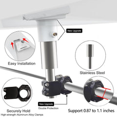 Universal Round Tube Roof Rack Mounting System for Starlink Gen 3 - Compatible with Any Vehicle - Evooor
