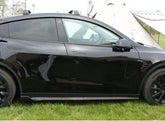 Tesla Model Y Side Skirts Set for Rear Lip Spoiler Enhancement (4 Pieces) - Compatible with Models 2020-2024 - Evooor