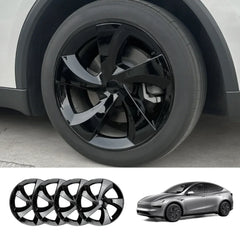 Tesla Model Y Juniper 2025+ 19'' Full-Cover Twist Spoke Wheel Covers Set - Pack of 4 - Evooor