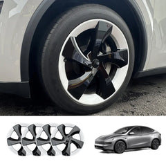 Tesla Model Y Juniper 2025+ 19'' Full-Cover Twist Spoke Wheel Covers Set - Pack of 4 - Evooor