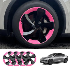 Tesla Model Y Juniper 2025+ 19'' Full-Cover Twist Spoke Wheel Covers Set - Pack of 4 - Evooor