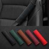Tesla Model 3/Y/S/X Seat Belt Cover Replacement Washable Microfiber Leather Seat Belt Shoulder Pads (1 Pair) - Evooor