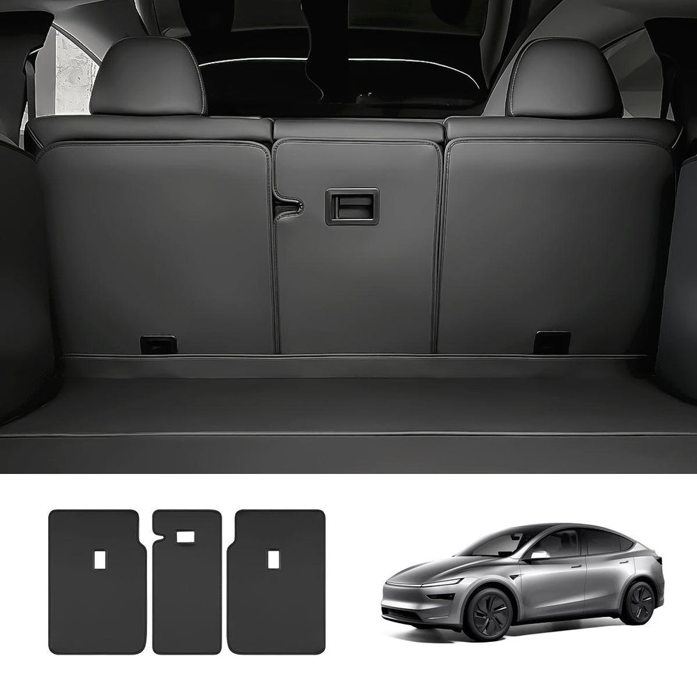 Nappa Leather Rear Seat Back Protector for Tesla Model Y Juniper 2025+ - Evooor