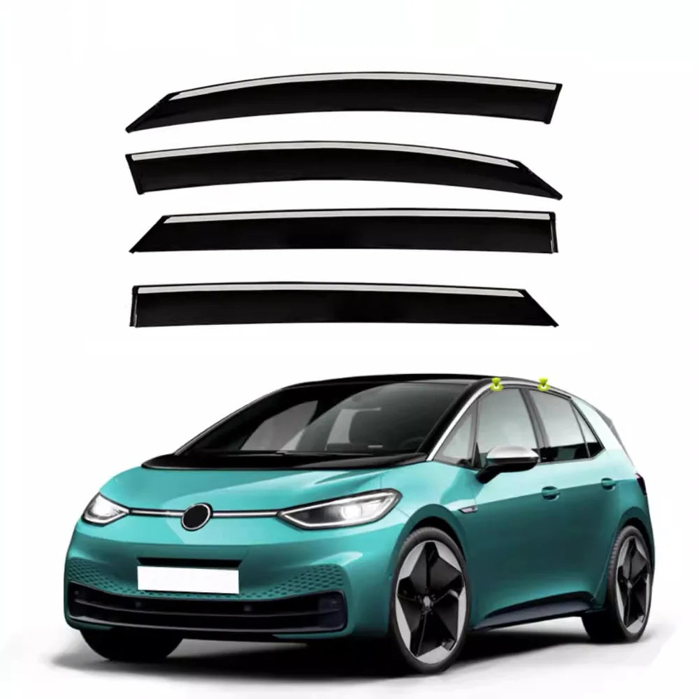 Acrylic Side Window Rain Guards For VW ID.3 2021-2025(4Pcs) - Evooor