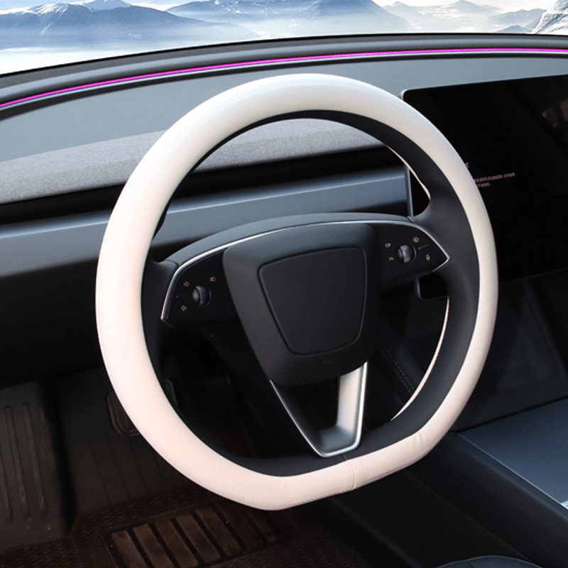 Luxury Breathable Steering Wheel Cover for Tesla Model 3 2024+ – Increase Comfort and Style - Evooor