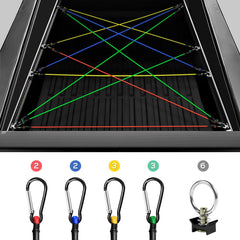 Assorted Medium & Long Bungee Cord Straps Kit for Tesla Cybertruck Bed(16 pcs) - Evooor