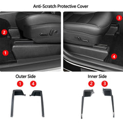 Durable Anti-Scratch Seat Front Protector for Tesla Model Y - 2020-2024 Car Interior Accessories - Evooor