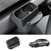 Multi-Function Steering Wheel Phone Mount & Glasses Holder for Tesla Model Y Juniper 2025+ - Evooor