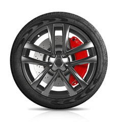 Red Tesla 2021-2023 Model S/X Brake Caliper Covers (4Pcs) - Evooor