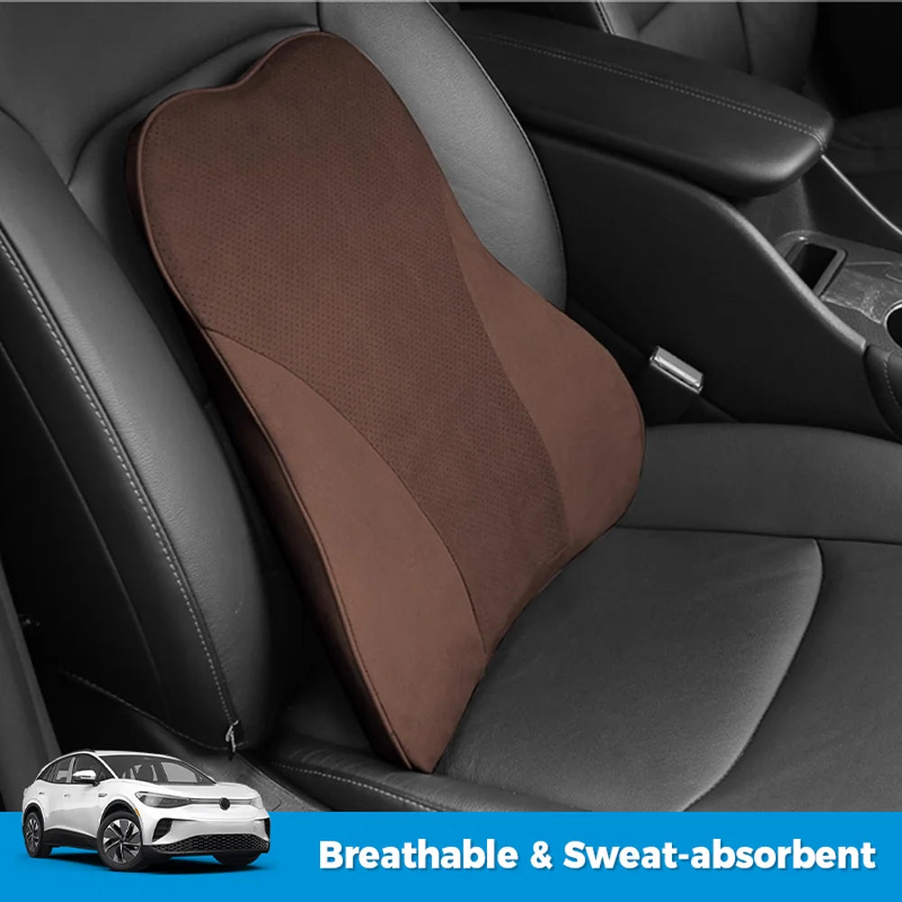 Alcantara Seat Lumbar Support Pillow For VW ID.4 2021-2025 - Evooor