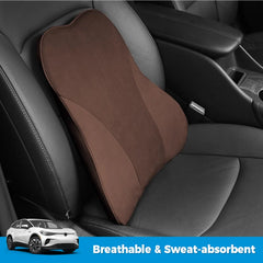 Alcantara Seat Lumbar Support Pillow For VW ID.4 2021-2025 - Evooor