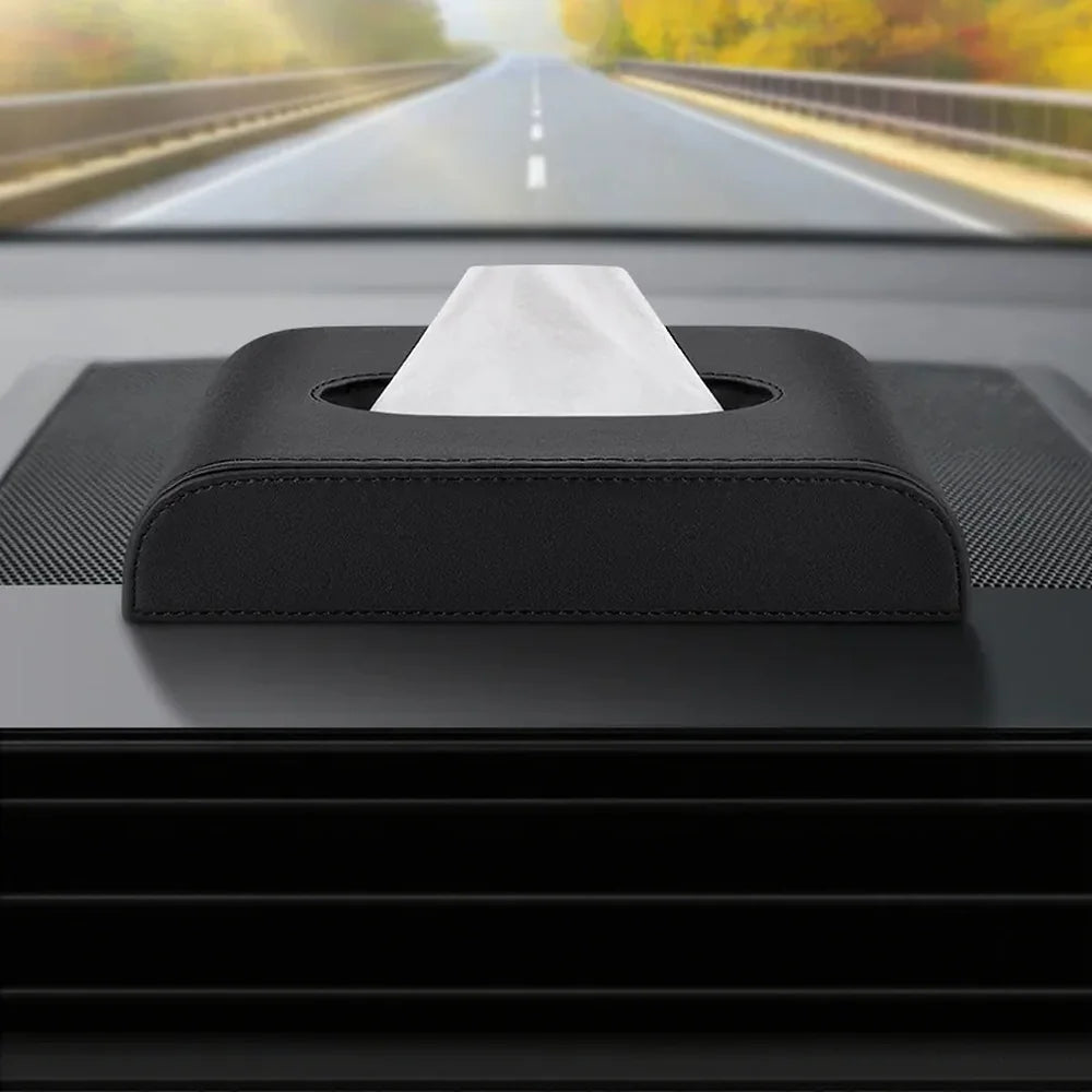 Leather Car Tissue Box Holder For VW ID.3 - Evooor