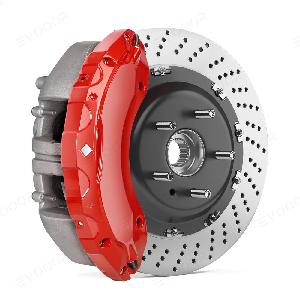 Red Tesla 2021-2023 Model S/X Brake Caliper Covers (4Pcs) - Evooor