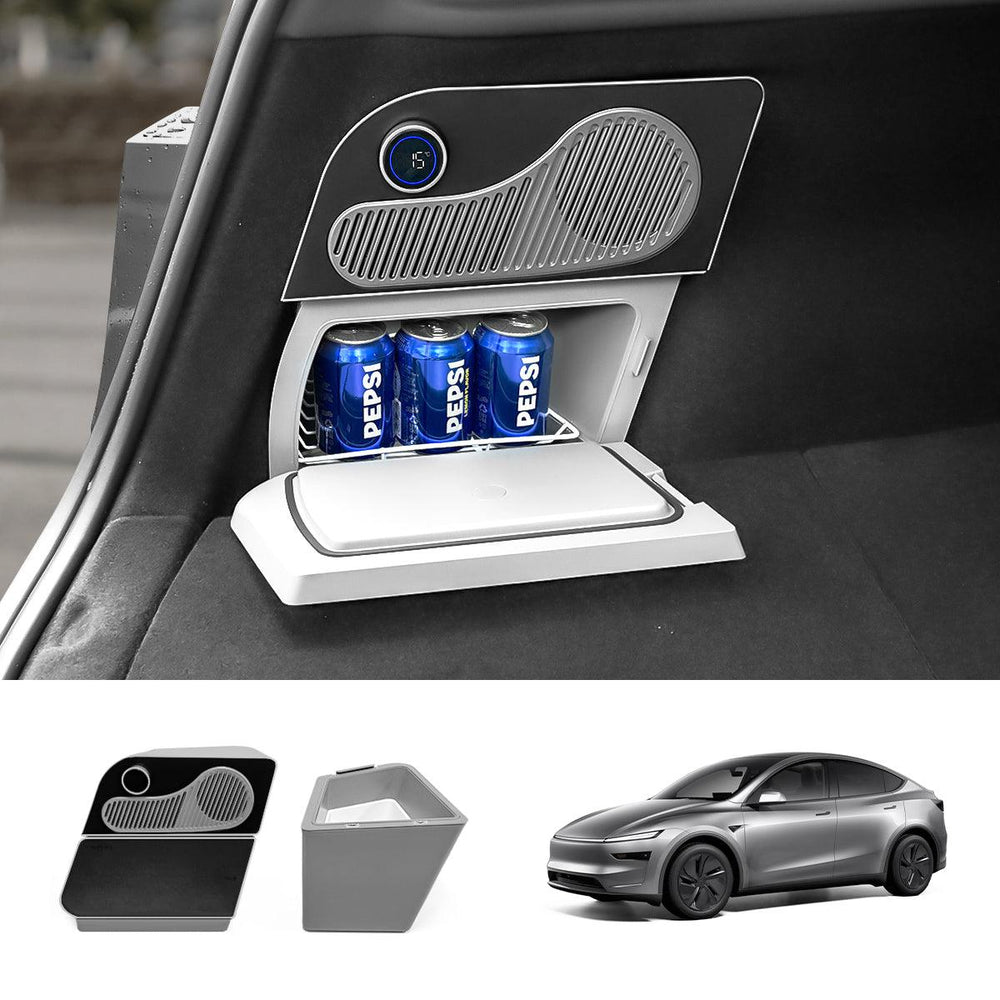 15L Hidden Rear Trunk Refrigerator – Compressor Cooler for Tesla Model Y Juniper 2025+ - Evooor