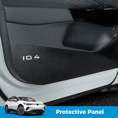 Leather Door Anti-Kick Protective Panel For VW ID.4 2021-2025(4Pcs) - Evooor