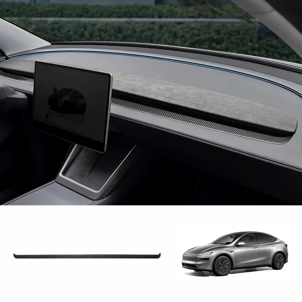 Carbon Fiber Dashboard Vent Trim Upgrade for Tesla Model Y 2025+ – Premium Juniper Finish - Evooor