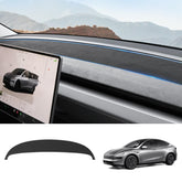 Suede Sunshade Dashboard Mat – UV Protection & Anti-Glare for Tesla Model Y Juniper 2025+ - Evooor