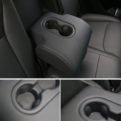 Tesla Model Y Juniper 2025+ Rear Seat Non-slip Cup Holder Silicone Insert Tray - Evooor