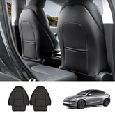 Leather Kick Mat Seat Back Protector for Tesla Model Y Juniper 2025+ - Evooor