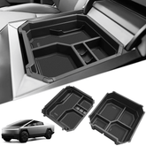 Double-layer Center Console Storage Tray Organizer Box for Tesla Cybertruck (2-pack) - Evooor