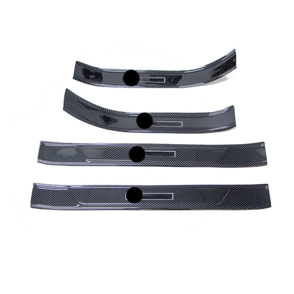 Tesla Model 3 Stainless Steel Door Entry Guard Kick Plate Protector Kit - Evooor