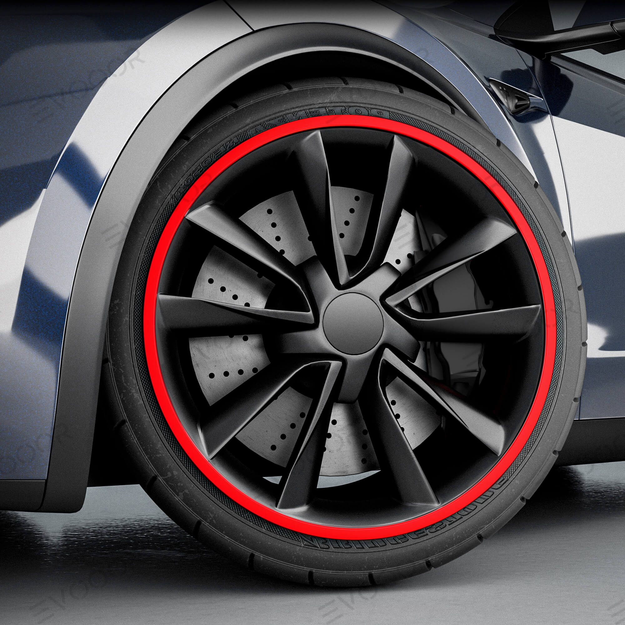 Protezione per cerchioni in lega di alluminio per Tesla tutti i modelli  3/Y/S/X (4 pz