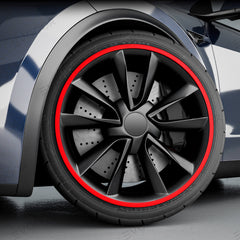 Model Y/3/S/X Wheel Rim Protectors Guard Alloy Wheel from Curb Rash (Set of 4 Rim Protectors) for Tesla(2012-2023)