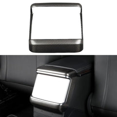 High-Quality Carbon Fiber Rear Air Conditioning Vent Cover for Tesla Model S/X 2022 and Beyond - Evooor